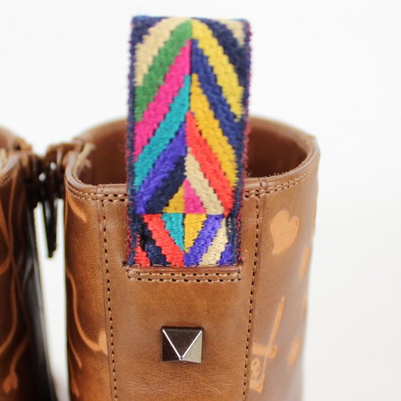 New Valentino Garavani Embossed Leather Bootie - Picture 8 of 12